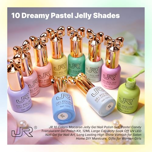 Set de 10 esmaltes en gel HEMA Free 12ml colores variados miniatura 3