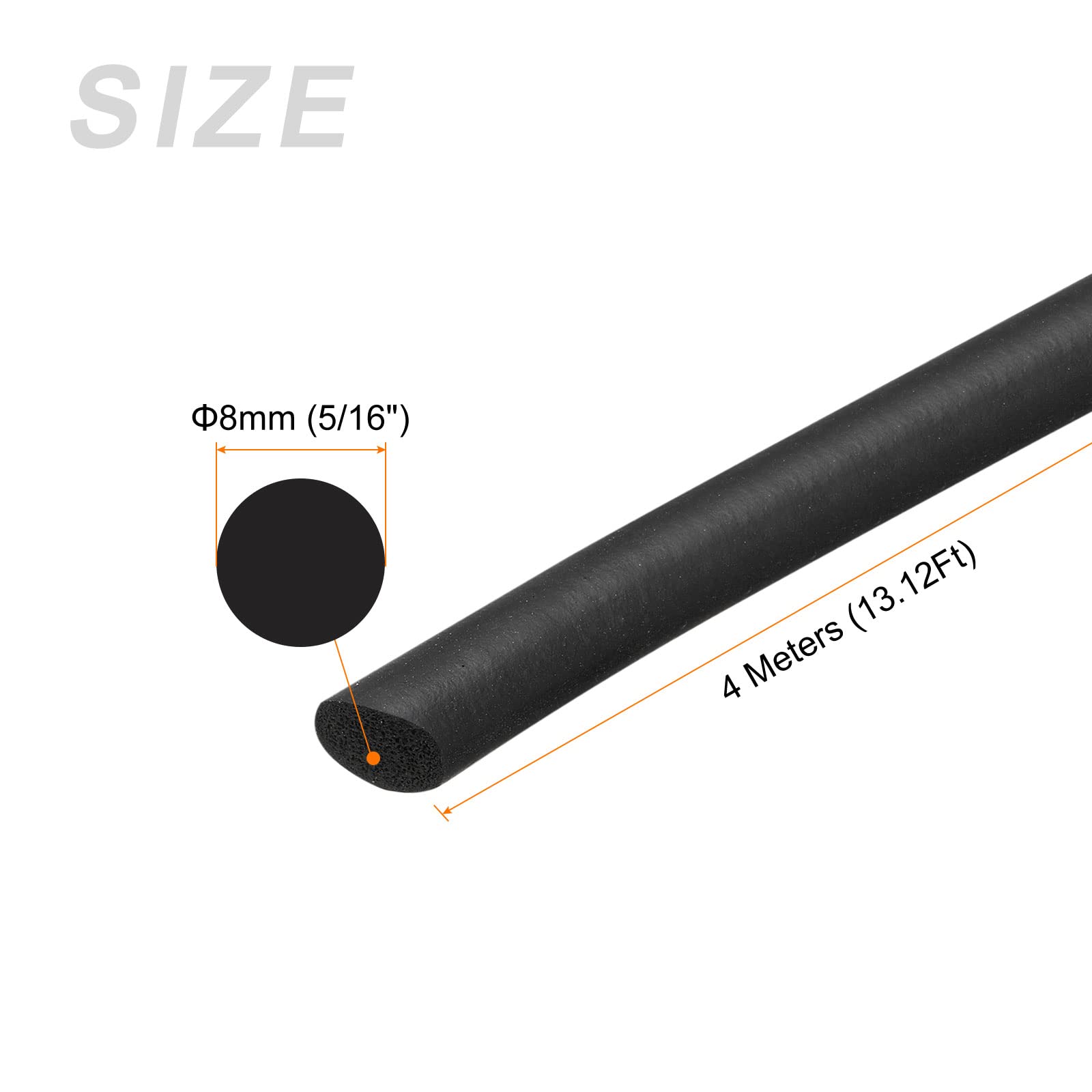 METALLIXITY Mousse Caoutchouc Intempéries Joint Bande (8mm | FindTheDeal