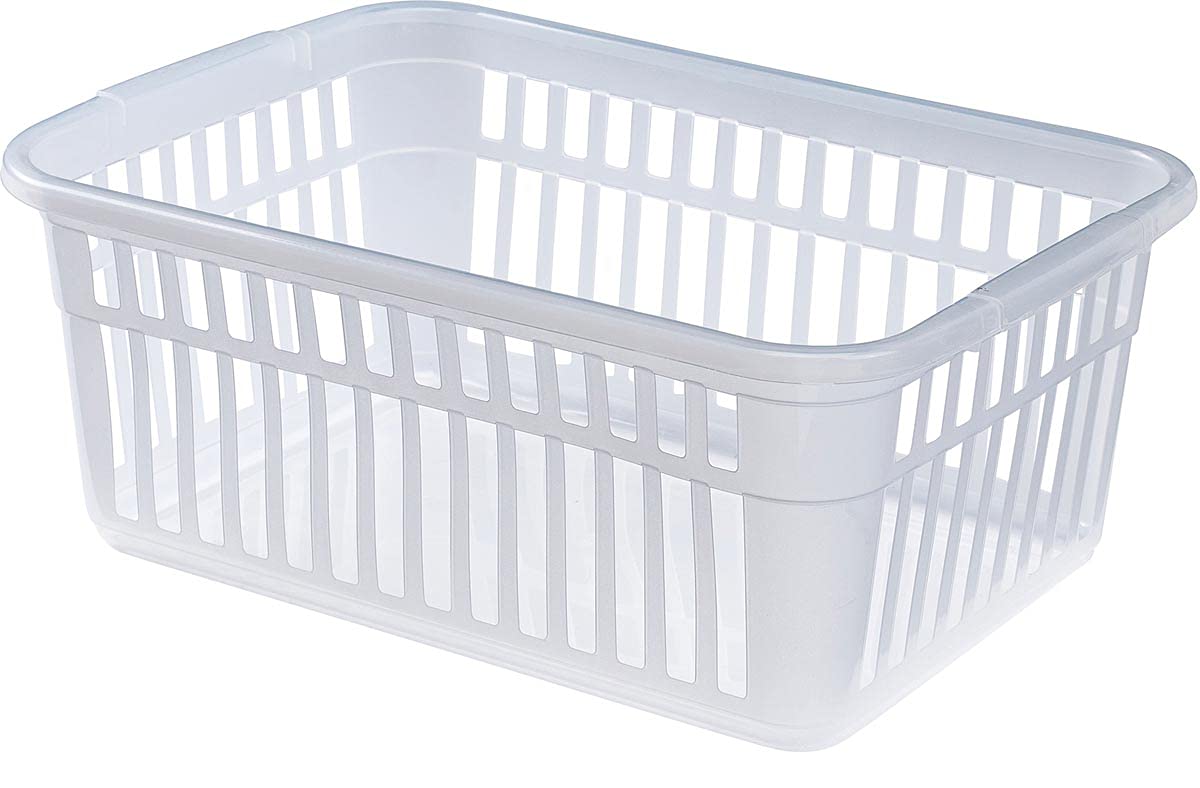 Whitefurze Handy Basket, Plastic, Natural, 45 cm