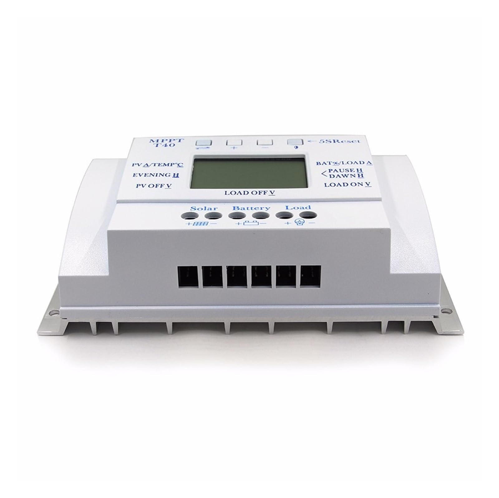 Controlador De Carga Solar MPPT 40A 20A 12V 24V Regulador Solar Automático con Pantalla LCD Control De Temporizador Dual PV MAX 48VDC(40A)