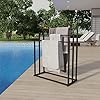 Honiter towel racks for bathroom 3 tiers metal towel rack standing freestanding towel holder for bath storage hand towels blanket holder next to tub or shower pool towel racks outdoor black  urban country home decor
