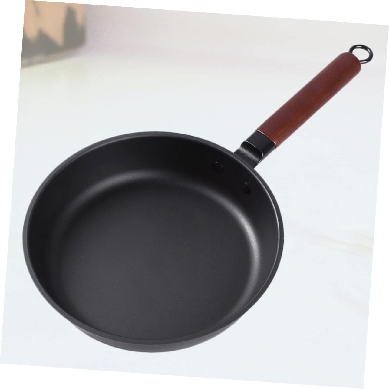 Non-stick Frying Pan for Gas and Induction Cookers Uncoated and Steak Pan Easy to Clean Cookware for Bbq and Fried Foods