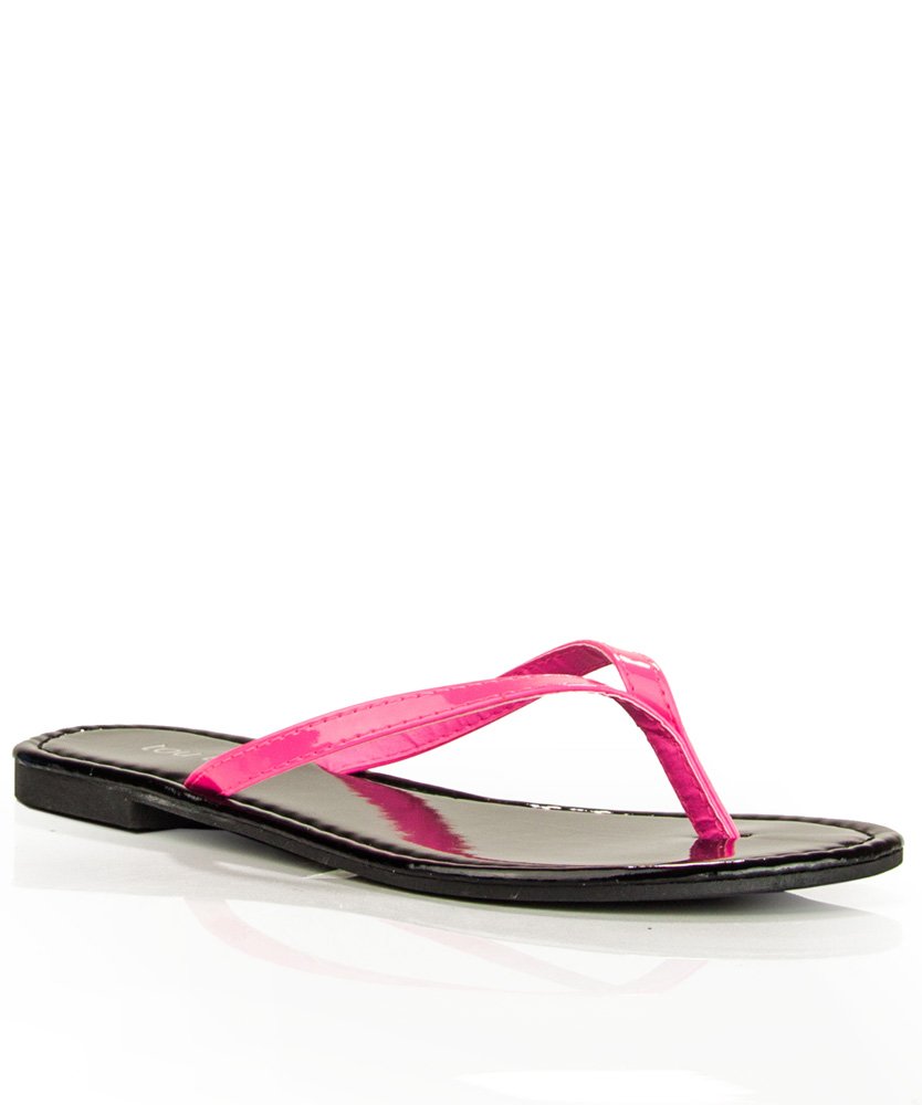 RF ROOM OF FASHION Women's Fashion T-Strap Thong Flip Flip Sandal