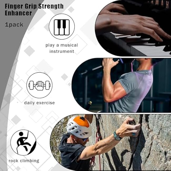 Finger Grip Strengthener, Powered Gear Power Ball Forearm, Finger Strength Trainer, Grip Strength Trainer Ball, Adjustable Hand Grip Strengthener, Silicone Grip Strength Trainer