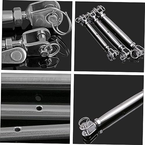 2 piezas tensores de rosca quijada y quijada para cables y cuerdas elásticas miniatura 6