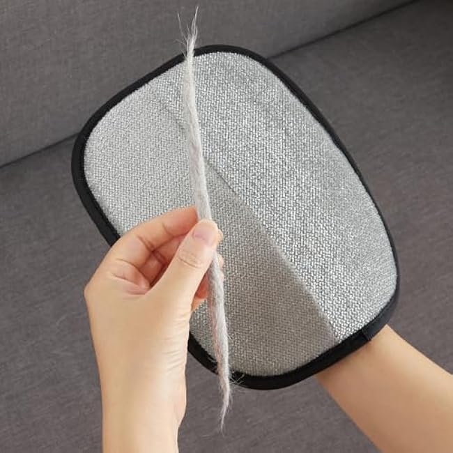 2Pcs Upgraded Electrostatic Hair Remover for Dogs and Cats, Five-Finger Reusable and Washable Pet Hair Removal Tool, Pet Hair Gloves for Laundry, Couch, Carpet, Car Seat and Bed-G1OCi3Nt