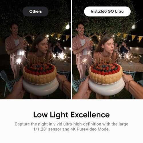 Image of Insta360 GO Ultra Cycling Bundle - Small 4K Vlogging Camera, Hands-Free, POV Cam, 1 /1.28 inch Sensor, 53g Lightweight, 156 FOV, 200 Min Battery Life, Magnetic Wearable Action Camera for Sports, Vlog