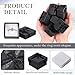 Bucherry 72 Pcs Ring Boxes 1.6 x 1.6 In Hard Cardboard Jewelry Box with Ribbon Bow Small Jewelry Gift Cases for Small Business(Black)