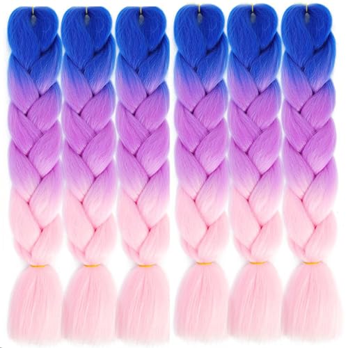 LDMY Jumbo Braiding Hair Extensions- 6pcs/pack 24Inch Jumbo Braids...