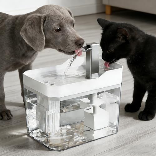 Fountain Cat Water Dish - 1.5L Intelligent Sensing Quiet Electric Dog Waterer,Automatic Water Feeder Indoor | for Home Office Apartment Bedroom Living Room Balcony - Image 4