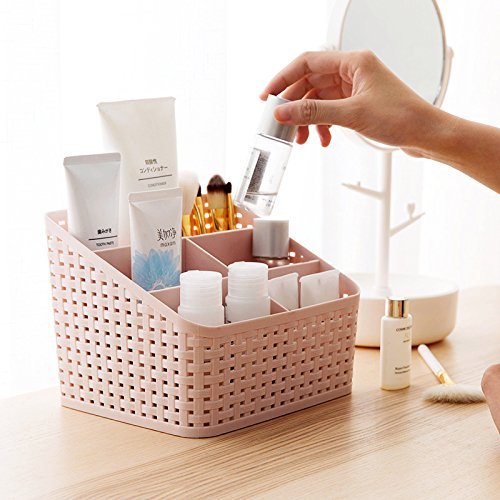 AJB Multi Storage Basket/Storage Box/Organizer/Container Kitchen Bedroom Bathroom Office (Color as Per Availability)