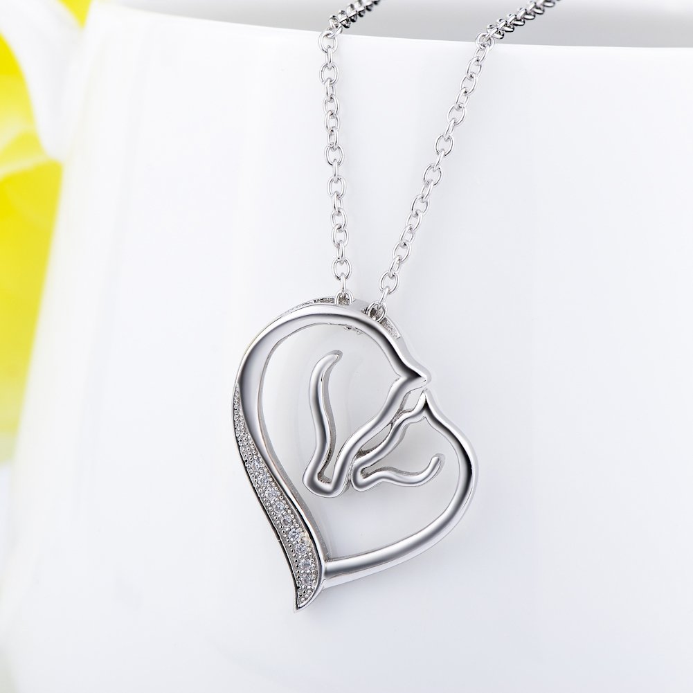 YFN Argento Sterling Collana Elefante Gioielli per le Donne Collana Madre FigliaM Regali per la Festa Della Mamma per Donne Mamme Ragazze | Festa della mamma, Natale, Capodanno, compleanno, regalo per donne, nonne, mamme, figlie