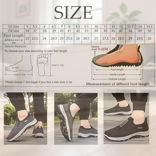 Enjerr Orthopedic Shoes Men, Ideacloth Shoes Comfortable Waterproof Orthopedic Walking, Arch Support Slip-On Walking Loafers2