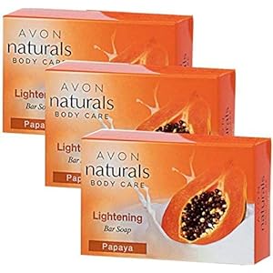 Avon Naturals Papaya Bar Soap, 100g (Set Of 3)