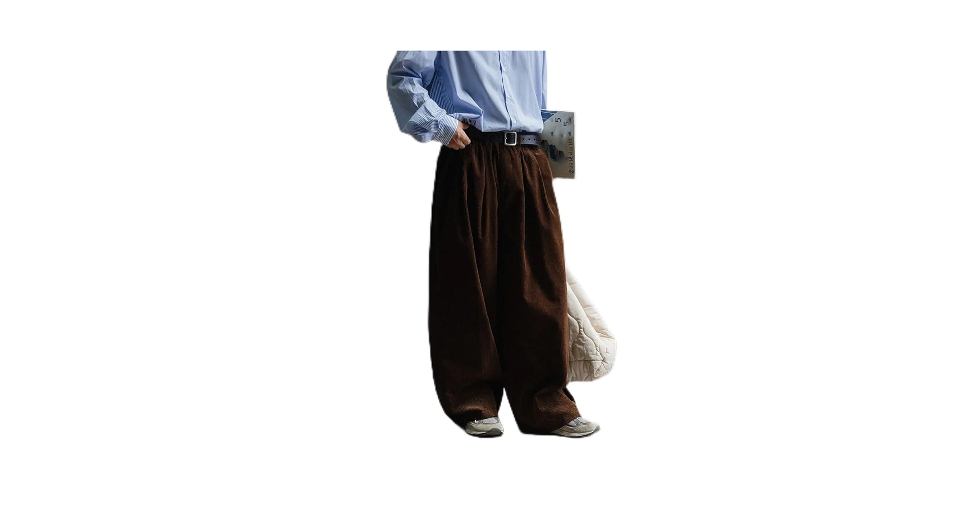 パンツ 2024AW_MHL. JAPANESE DENSE COTTON MHL./JAPANESE DENSE COTTON PANTS WOMENS (DARK BROWN)