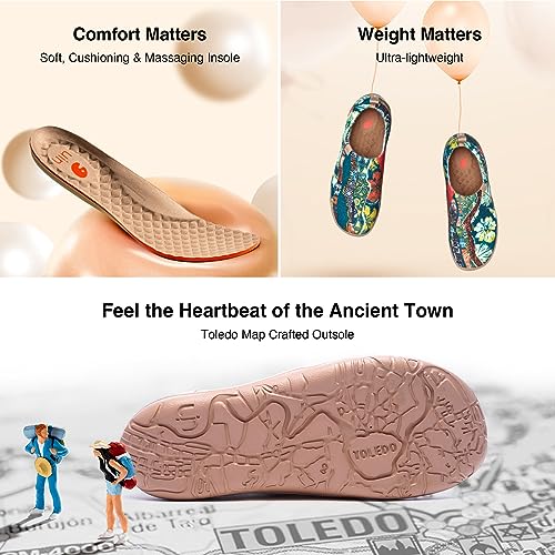 Image of UIN Women's Art Travel Shoes Slip On Casual Cozy Loafers Lightweight Comfort Fashion Sneaker Toledo Ⅰ