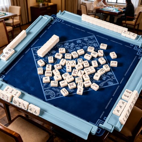 4 Piezas Racks de Mahjong Acrílico 18.7 pulgadas miniatura 4