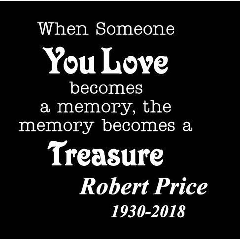 Express Design Group Personalized When Someone You Love Becomes A Memory Decal Sticker 6 Inches White