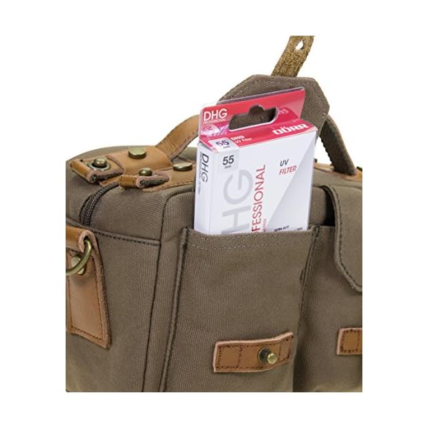 DÖRR Fototasche Arizona Large braun mit Leder – Bild 7