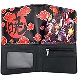 juego del cartero infantil ✉ Material de cuero de PU: esta billetera "Anime Red Cloud" está hecha de cuero de PU de alta calidad, que es muy suave y resistente al desgaste, liviana y delgada, con un diseño elegante y simple, que está en línea con la estética popular.