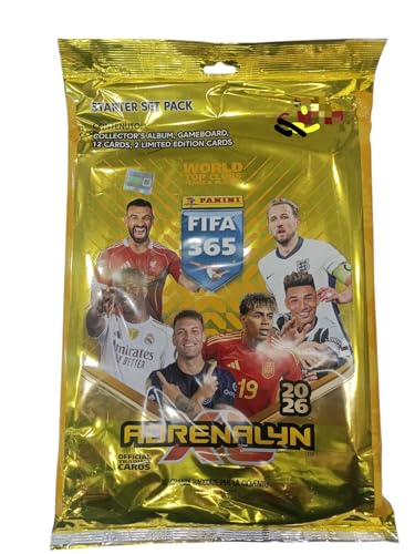 RACCOGLITORE ALBUM STARTER SET PACK CON 12 DI CARDS + 2 LIMITED EDITIONRACCOGLITORE ALBUM STARTER SET PACK CON 12 DI CARDS + 2 LIMITED EDITION ADRENALYN FIFA 365 - 2025/2026 CALCIATORI PANINI - 2025/2026 CALCIATORI PANINI