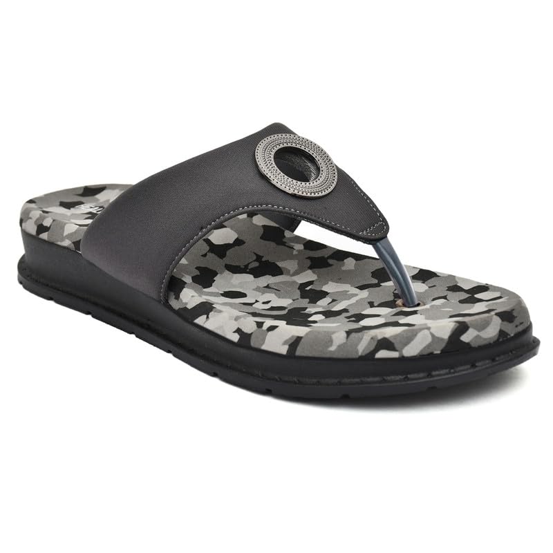 Diabetic & Orthopedic with Super Extra Soft Ortho Care Anti-Skid Doubleu Flip-Flops for women Slippers/Doctor Chappal & Footwear HF327-image-9