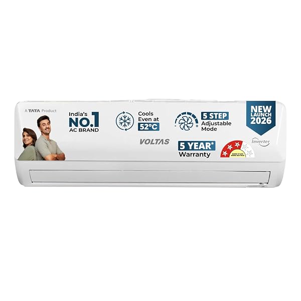 Voltas 1 ton 3 Star Split AC|Auto Clean|Sleep mode (123INV VECTRA EMERALD)