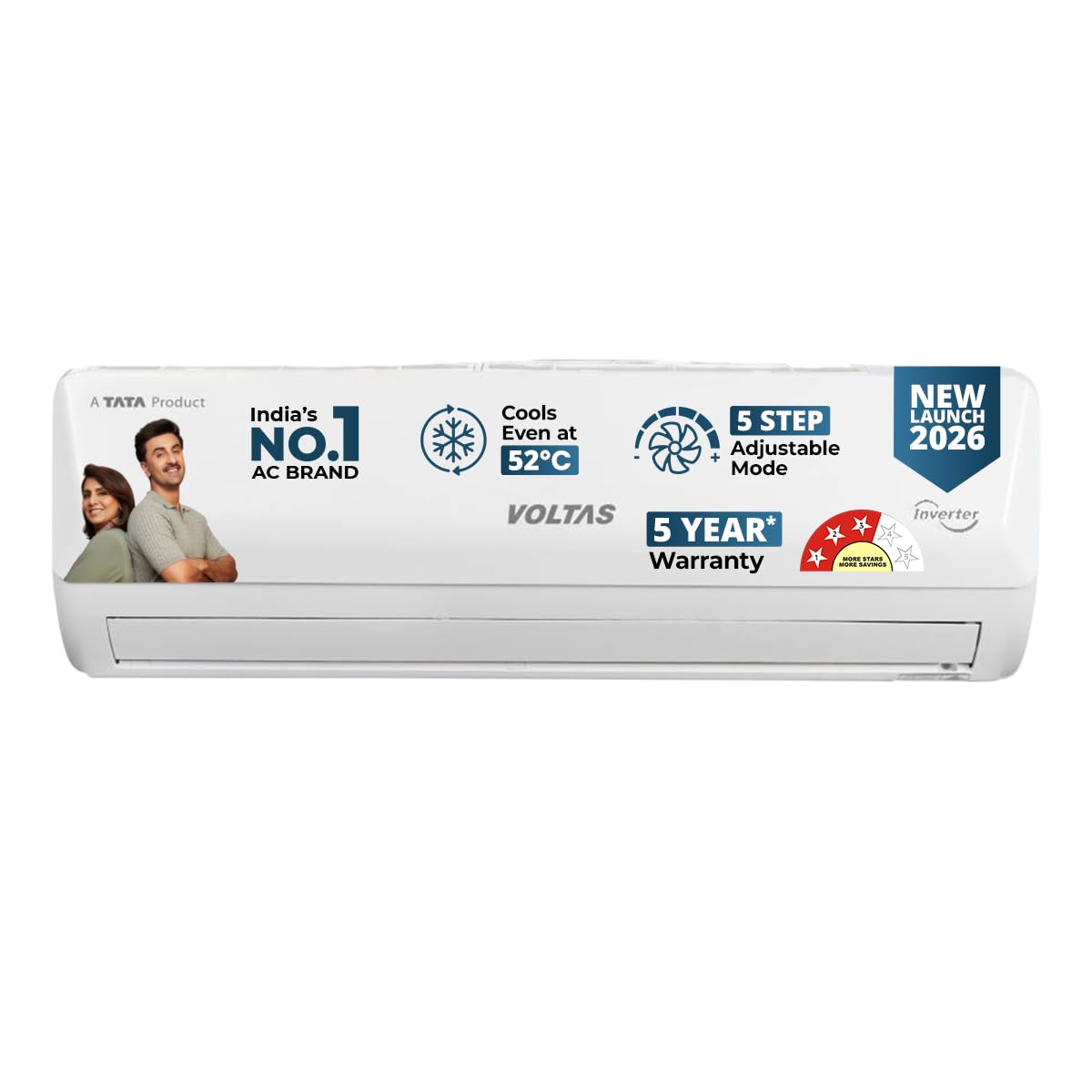 Voltas 1 ton 3 Star Split AC|Auto Clean|Sleep mode (123INV VECTRA EMERALD)-picture-12