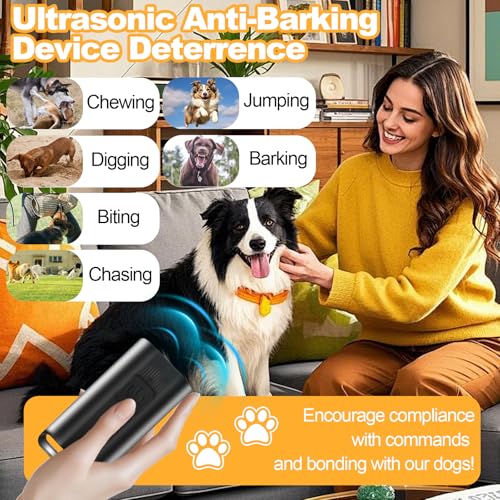 Baopilong Mini Ultraschall-Hunde-Bell-Deterrent – Bell-Stop-Gerät für den eigenen oder Nachbars Hund, wiederaufladbarer Anti-Bell-Trainer, tragbares Trainings-Tool gegen Bellen