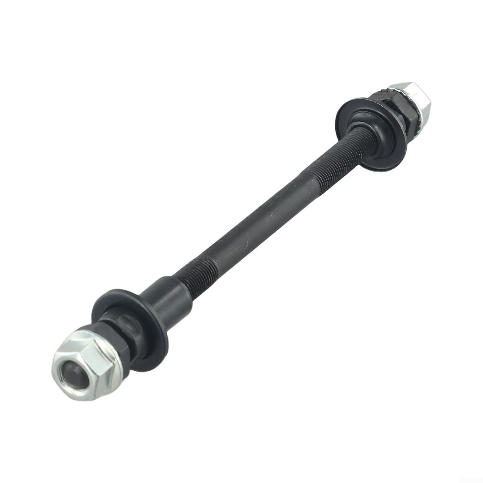 Heavy duty Metal Front and Rear Axle for Mountain Bike Wheel Hub, Solid Spindle Shift Shaft (Rear Axle)