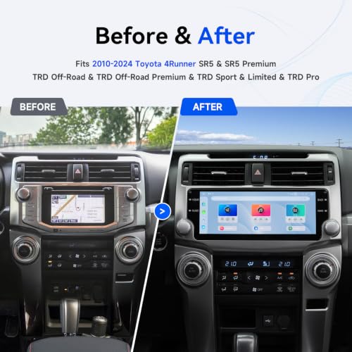 Dasaita Head Unit for Toyota 4Runner 2010-2024, 10.25" QLED Car Stereo - image 3