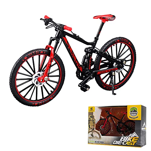 4 Mini Vélos Doigt (Finger Bikes) - Alliage - 10.5x7 Cm - Jouet Pour Enfants, Décoration Bureau