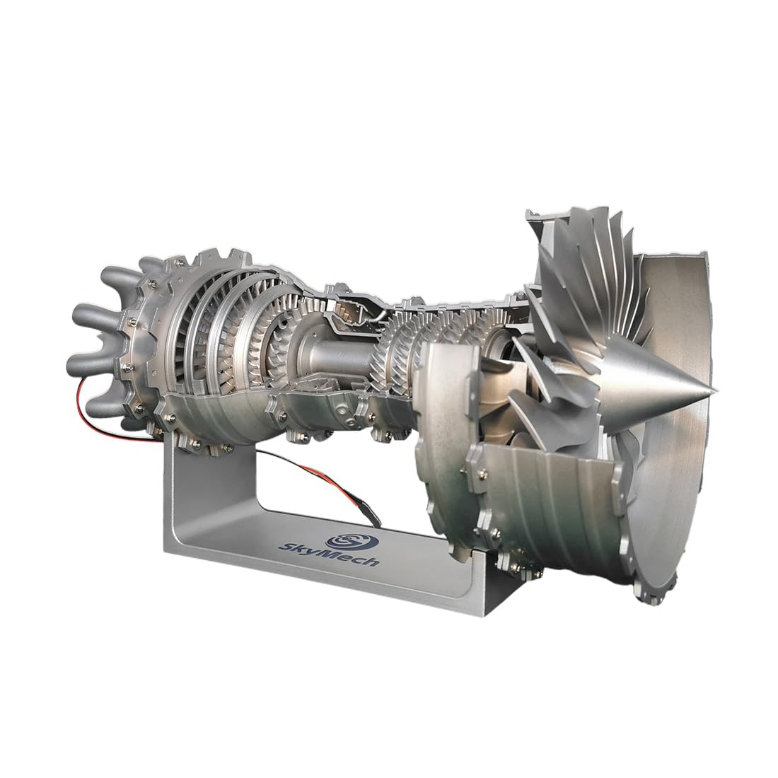 Model silnika spalinowego, 900 turbofanów, silnik do samodzielnego montażu, model silnika samolotowego, fizyka, zabawka eksperymentalna dla dorosłych – 150 szt