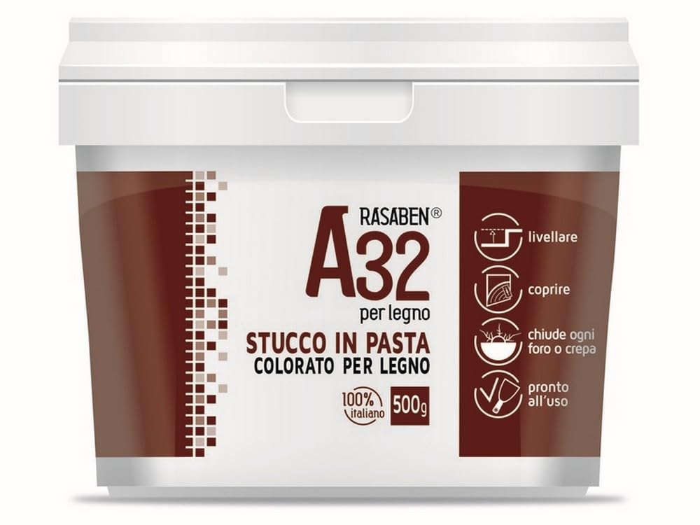 12PZ STUCCO IN PASTA COLORATO PER LEGNO A32 CILIEGIO kg. 0,500