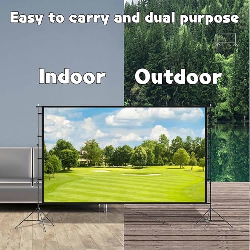 Pantalla portátil para proyector con soporte 150 inch miniatura 7