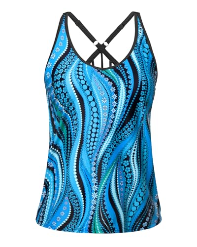 Image of Yonique Womens Tankini Top Only Athletic Swim Top Modest Tankini Swimsuit No Bottom