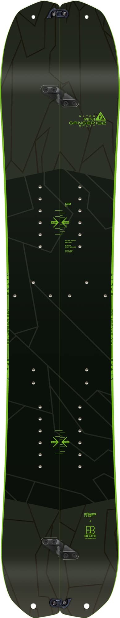 Nitro Snowboards Unisex Jugend MINIGANGER BRD ´23, Allmountainboard, Directional Splitboard, Cam-Out Camber, All-Terrain