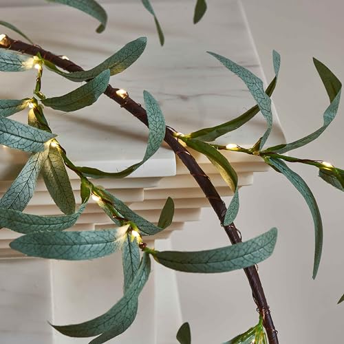 BAOLITVINE-Lighted-Olive-Garland-with-96-LED-Fairy-Lights-6FT-Battery-Operated-with-Timer-Faux-Greenery-Vine-Garland-with-Lights-for-Fireplace-Wall-Christmas-Spring-Decoration BAOLITVINE Lighted Olive Garland with 96 LED Fairy Lights 6FT Battery Operated with Timer Faux Greenery Vine Garland with Lights for Fireplace Wall Christmas Spring Decoration