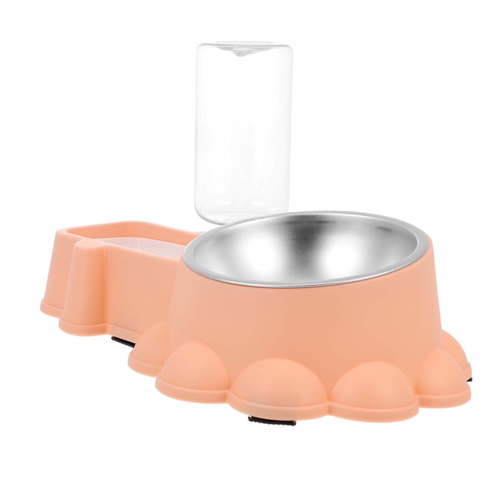 MERRYHAPY Stainless Steel Dog Bowl Pet Food Container Automatic Feeder Easy to Fill Space-Saving Design for Your Pet