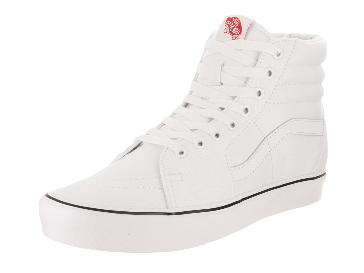 Vans SK8 Hi Lite Shoes UK 11 Canvas True White