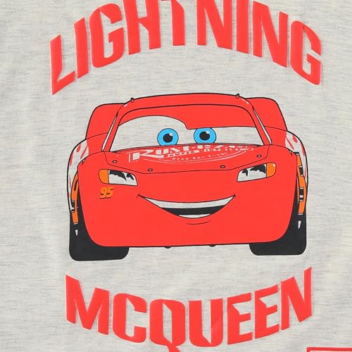 Image of Disney Cars Lightning McQueen Boys Short Sleeve T-Shirt and French Terry Shorts Set for Big Kids