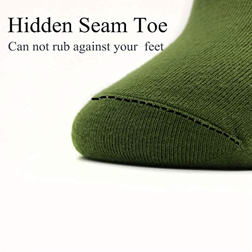 HaloYIYI 7 Pack Men's Colorful Breathable Solid Crew Dress Socks 7 Days of the Week4