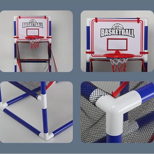 Juego de baloncesto arcade Milageto con canasta ajustable para niños 2