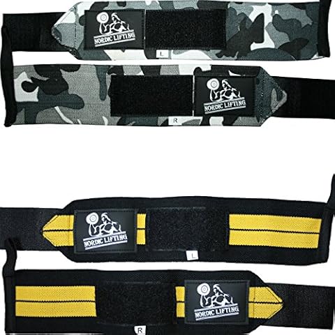 Wrist Wraps (2 Pairs) - Premium Support for Weightlifting, Crossfit & Gym Cover