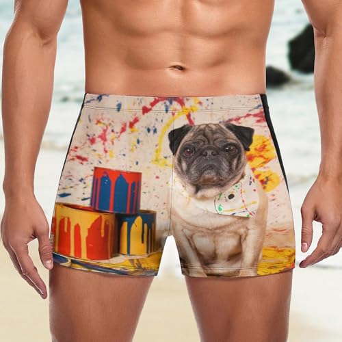 Maillot de Bain Homme Slip sans Frottement - Boxer de Bain Bulldog Ajusté et Confort
