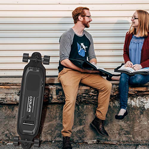 HITWAY elektrisch skateboard, vierwielig skateboard met afstandsbediening, max. Snelheid 28-32 km/u, geschikt voor… - Afbeelding 8