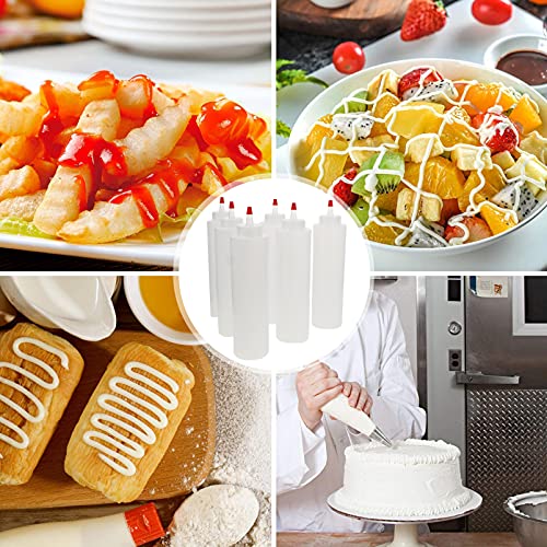 Lurrose 6Pcs Knijp Squirt Fles Kruiderij Squeeze Flessen Saus Dispensers Olie Squeeze Flessen Voor Ketchup Mosterd… - Image 4