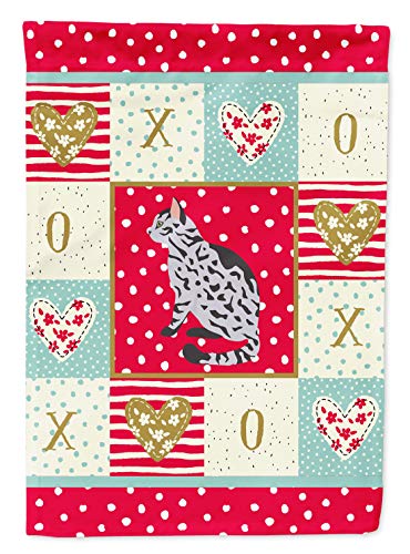 Drapeau Serengeti Cat Love Caroline's Treasures CK5785GF pour decoration de jardin extérieur