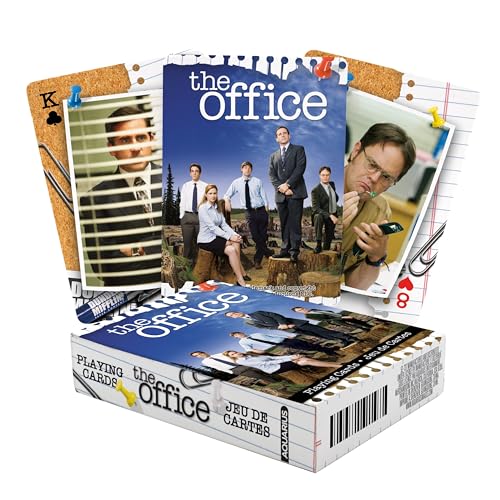 AQUARIUS The Office Cast Playing Cards - The Office Themed Deck of Cards for Your Favorite Card Games - Officially Licensed The Office Merchandise & Collectibles