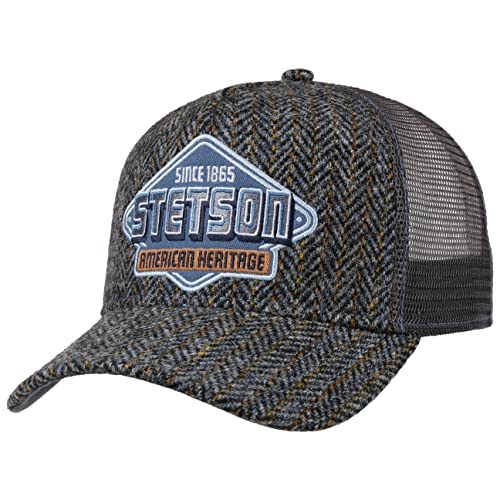Casquette trucker Harris Tweed Stetson laine hiver printemps été visière réglable mixte